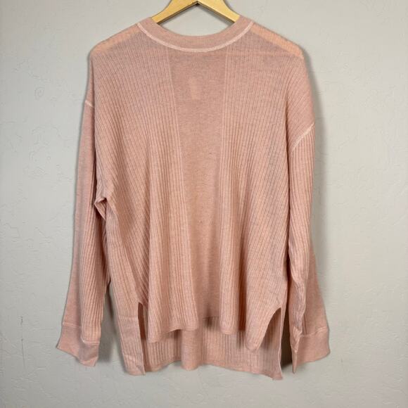 Madewell NWT Women's Size Large Lightweight Alpaca Barons Varregated Rib Sweater - Picture 2 of 13